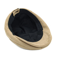 Ivy Flat Cap Faux Suede Newsboy Hat Gatsby Cabbie Hat Button Adjustable TG31581