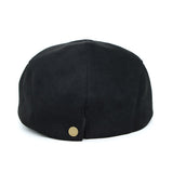Ivy Flat Cap Faux Suede Newsboy Hat Gatsby Cabbie Hat Button Adjustable TG31581