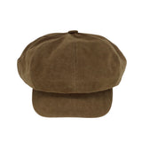 Velvet Plain Baker Boy Hat Beret Cap Newsboy Hat Adjustable TGG1587