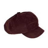 Velvet Plain Baker Boy Hat Beret Cap Newsboy Hat Adjustable TGG1587