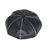 Baker Boy Hat Faux Leather Beret Cap Newsboy Hat Adjustable TGG1588