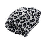 Knitted Beanie Leopard Pattern Hat Soft Warm Watch Cap XZ50073