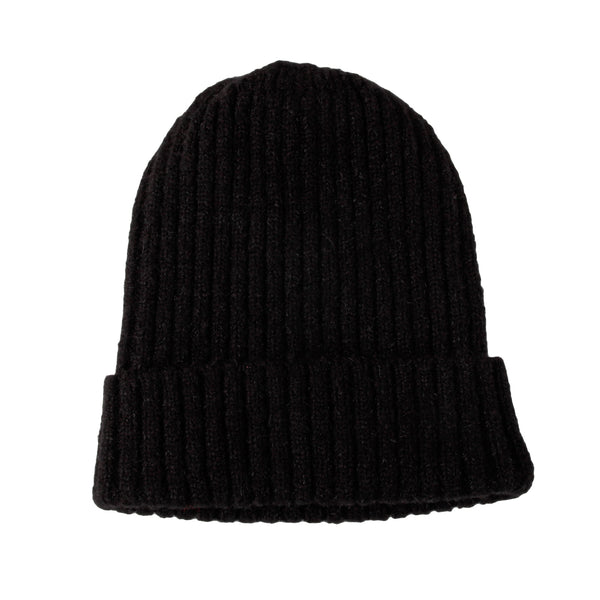 Ribbed Knit Beanie Classic Plain Warm Cuff Daily Cap