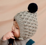 Baby Knit Winter Pom Beanie Warm Earflap Toddler Hat XZJ0068