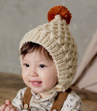 Baby Knit Winter Pom Beanie Warm Earflap Toddler Hat XZJ0068