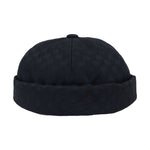 Watch Cap Beanie Plaid Docker Brimless Harbour Hat