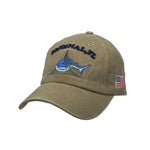 Shark Embroidery Baseball Cap USA Flag Plain Dad Hat