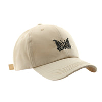 Cotton Butterfly Embroidery Hat Basic Trucker Dad Baseball Cap