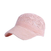 Summer Breathable Knit Hat Basic Baseball Cap Adjustable Size Dad Hats YZ10172