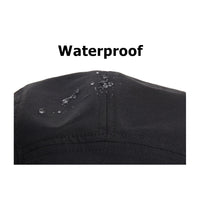 Camp Hat Lightweight Waterproof Jockey Flat Bill Cap 5 Panel Outdoor Fishing Hat YZ20114