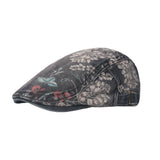 Cotton Denim Flat Cap Floral Newsboy Ivy Irish Hats Jean Cabbie Driving Hat