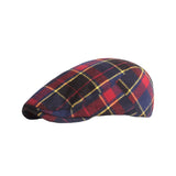 Check Newsboy Hat Cotton Ivy Cap Gatsby Cabbie Driving Hunting Golf Flat Cap