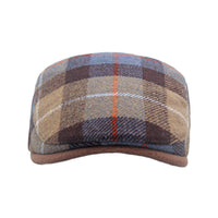 Tartan Plaid Flat Cap - Irish Ivy Driving Golf Newsboy Hat YZ30229