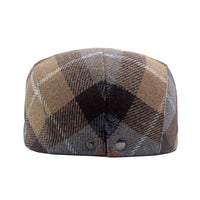 Tartan Plaid Flat Cap - Irish Ivy Driving Golf Newsboy Hat YZ30229