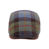 Tartan Plaid Flat Cap - Irish Ivy Driving Golf Newsboy Hat YZ30229