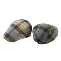 Tartan Plaid Flat Cap - Irish Ivy Driving Golf Newsboy Hat YZ30229