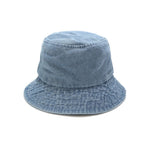 Cotton Washed Denim Bucket Hat Unisex Outdoor Fishing Boonie Cap