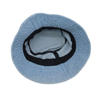 Cotton Washed Denim Bucket Hat Unisex Outdoor Fishing Boonie Cap YZB0121