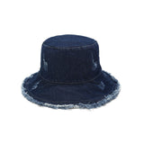 Cotton Washed Denim Bucket Hat Unisex Outdoor Fishing Boonie Cap YZB0121