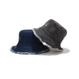 Cotton Washed Denim Bucket Hat Unisex Outdoor Fishing Boonie Cap YZB0121