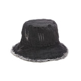 Cotton Washed Denim Bucket Hat Unisex Outdoor Fishing Boonie Cap YZB0121