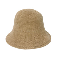 Reversible Crochet Bucket Hat Double Side Wear Summer Travel Beach Packable Fisherman Hat YZB0157