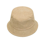 Corduroy Bucket Hat Outdoor Fishing Boonie Cap Packable Sun Hat YZB0209