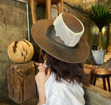 Linen Mesh Western Cowboy Hat Wide Brim Breathable Sun Hat YZC0180