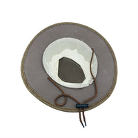 Linen Mesh Western Cowboy Hat Wide Brim Breathable Sun Hat YZC0180