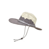 Linen Mesh Western Cowboy Hat Wide Brim Breathable Sun Hat YZC0180