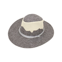 Linen Mesh Western Cowboy Hat Wide Brim Breathable Sun Hat YZC0180