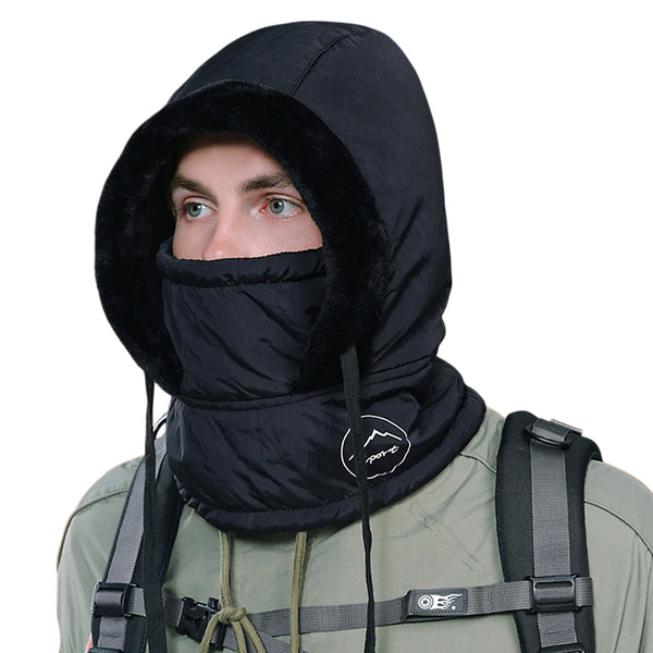 Winter Knit Balaclavas Beanie Trapper Hat Fleece Face Mask Neck Warmer Windproof Hood