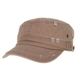 Cadet Cap Cotton Vintage Distressed Washed Hat