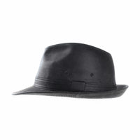 Fedora Hat Vintage Weathered Faux Leather Hat AC6387