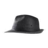 Fedora Hat Vintage Weathered Faux Leather Hat AC6387