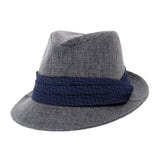 Summer Straw Fedora Hat Cool Wide Tie Band Short Brim AC6724