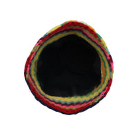 Colorful Knit Sun Bowler Beach Cap Foldable Deep Bucket Hat ACB1441