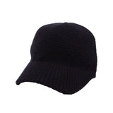 Women Winter Knit Visor Beanie Hat Watch Skull Cap ACQ1381