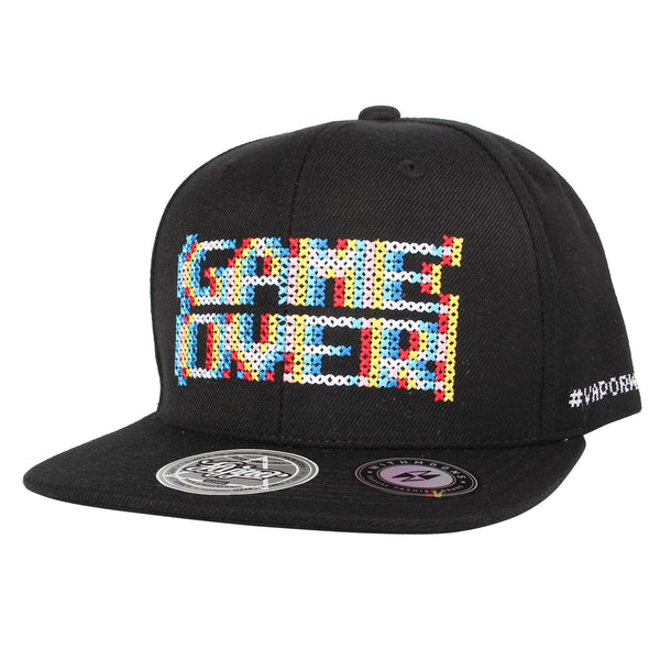 Baseball Cap Snapback Hat Game Over Embroidery