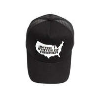 USA America Map Print Mesh Snapback Hat Hiphop Trucker Cap Baseball Cap