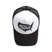 USA America Map Print Mesh Snapback Hat Hiphop Trucker Cap Baseball Cap ALM1505
