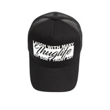 Thuglife Print Mesh Snapback Hat Hiphop Trucker Baseball Cap