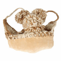 Crochet Thick Cable Knit Beanie Hat Pom Earflaps Cap BZ70013