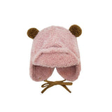 Infant Baby Winter Earflap Cap Fleece Beanie Bear Hat CCJ1472