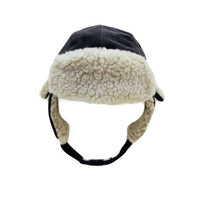 Cotton Toddler Kids Winter Earflap Cap Corduroy Beanie Shearling Trapper Hat CCJ1477