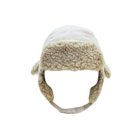Cotton Toddler Kids Winter Earflap Cap Corduroy Beanie Shearling Trapper Hat CCJ1477