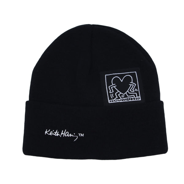 Keith Haring Skull Beanie Hat Heart Patch Watch Cap