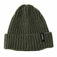 Beanie Hat Ribbed Slouchy Soft Fabric Normal Patch CR5831