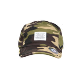 Camouflage Military Street Cap Cotton Camp Cap Lightweight 5 Panel Flat Bill Trail Hat CT21447