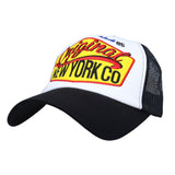 Cotton Baseball Cap Colorful Meshed New York Embroidery Hat For Men Women